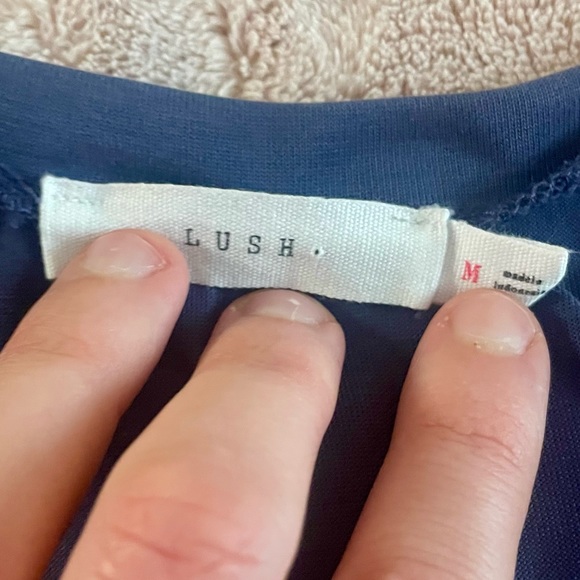 Lush Washed Denim Blue Midi Dress - Picture 8 of 10